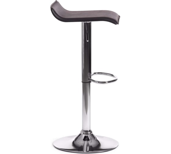 Барный стул Tetchair Kost (mod. ky509), 1 шт. в упаковке, металл, экокожа, 38x39x63-84 см, черный/хром 19770