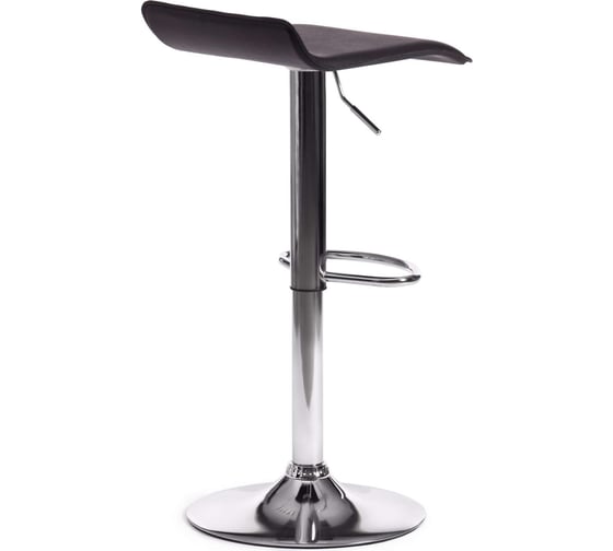 Барный стул Tetchair Kost (mod. ky509), 1 шт. в упаковке, металл, экокожа, 38x39x63-84 см, черный/хром 19770