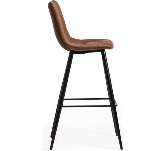 Барный стул Tetchair Chilly (mod.7095б), 1 шт. в упаковке, ткань/металл, 50x44x104 см, высота до сиденья 76 см, коричневый barkhat 12/черный 19639
