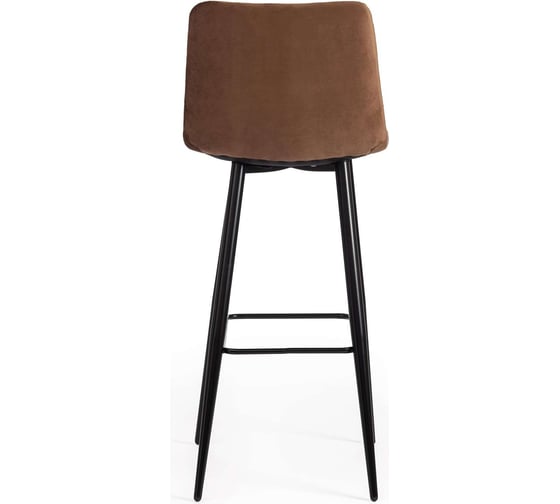 Барный стул Tetchair Chilly (mod.7095б), 1 шт. в упаковке, ткань/металл, 50x44x104 см, высота до сиденья 76 см, коричневый barkhat 12/черный 19639