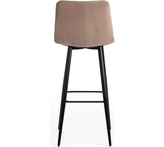 Барный стул Tetchair Chilly (mod.7095б), 1 шт. в упаковке, ткань/металл, 50x44x104 см, высота до сиденья 76 см, бежевый barkhat 5/черный 19637