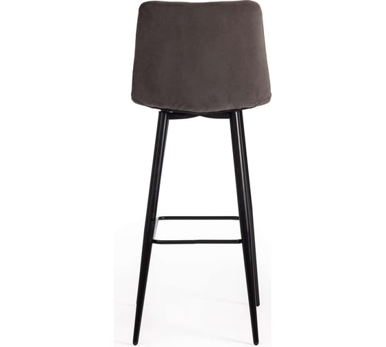 Барный стул Tetchair Chilly (mod.7095б), 1 шт. в упаковке, ткань/металл, 50x44x104 см, высота до сиденья 76 см, темно-серый barkhat 14/черный 19641