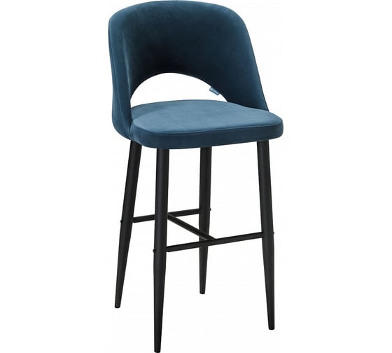 Барное кресло R-Home Lars 410220152h_Diag blue_черн_БАР 1