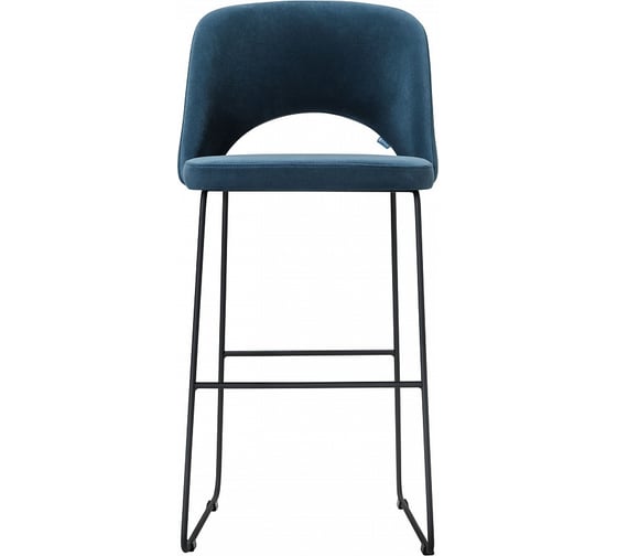 Барное кресло R-Home Lars Diag blue/Линк 410220150h_Diag blue_черн_БАР