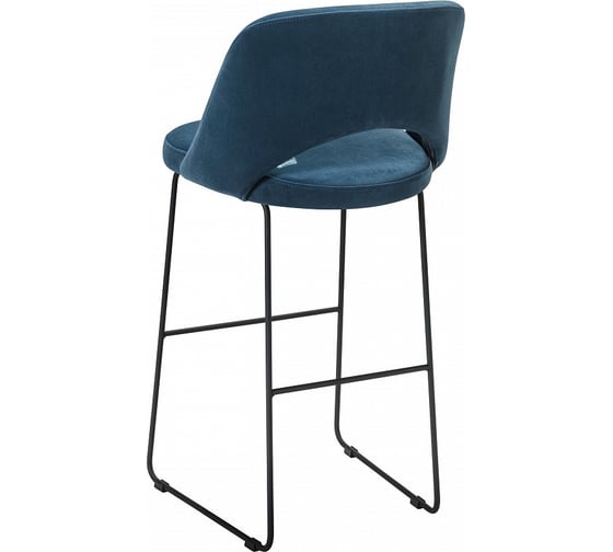 Барное кресло R-Home Lars Diag blue/Линк 410220150h_Diag blue_черн_БАР