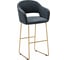 Барное кресло R-Home Oscar Diag grey/Линк золото 410218141h_Diag grey_золото_БАР 1