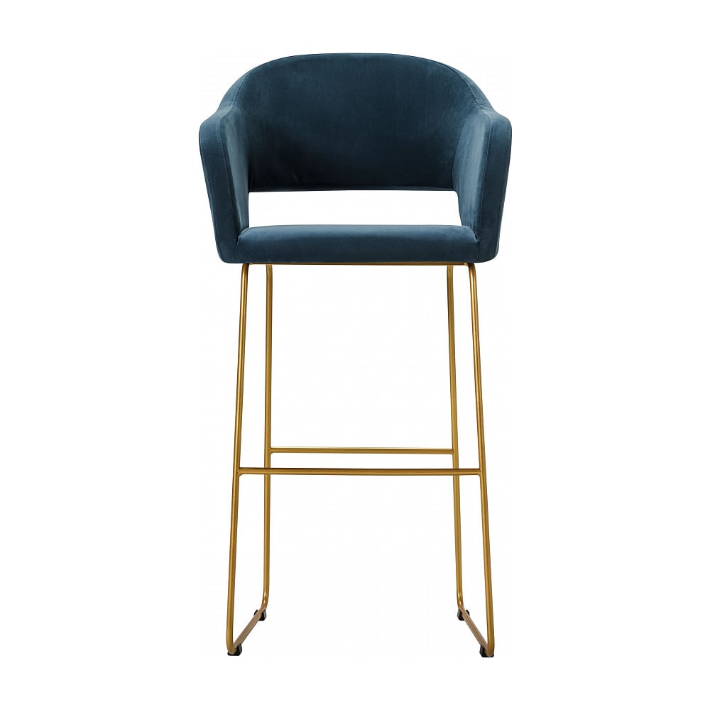 Барное кресло R-Home Oscar Diag blue/Линк золото 410218161h_Diag blue ...
