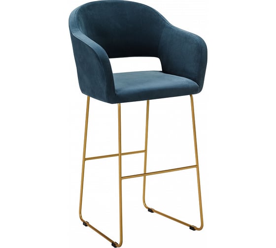 Барное кресло R-Home Oscar Diag blue/Линк золото 410218161h_Diag blue_золото_БАР