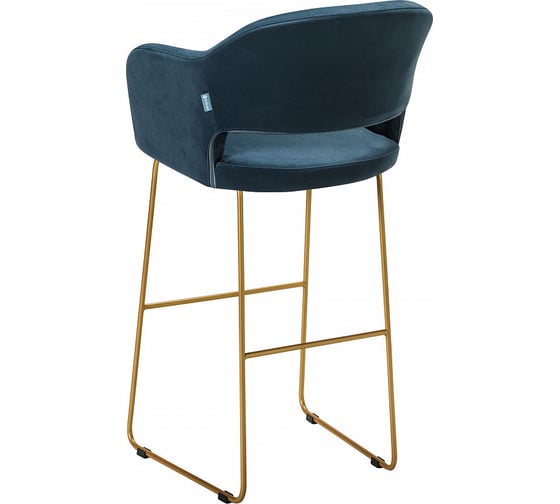 Барное кресло R-Home Oscar Diag blue/Линк золото 410218161h_Diag blue_золото_БАР