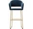 Барное кресло R-Home Oscar Diag blue/Линк золото 410218161h_Diag blue_золото_БАР 1