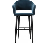 Барное кресло R-Home Oscar 410218162h_Diag blue_черн_БАР
