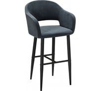 Барное кресло R-Home Oscar 410218142h_Diag grey_черн_БАР
