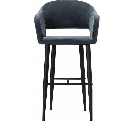 Барное кресло R-Home Oscar 410218142h_Diag grey_черн_БАР