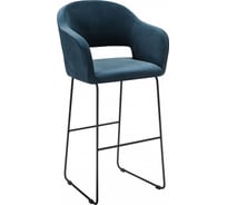Барное кресло R-Home Oscar Diag blue/Линк 410218160h_Diag blue_черн_БАР