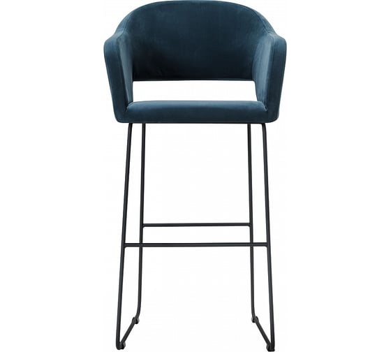 Барное кресло R-Home Oscar Diag blue/Линк 410218160h_Diag blue_черн_БАР
