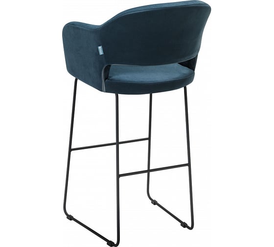 Барное кресло R-Home Oscar Diag blue/Линк 410218160h_Diag blue_черн_БАР