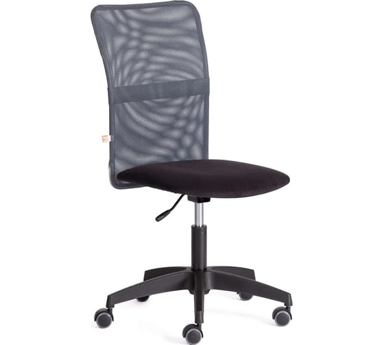 Кресло Tetchair start флок/ткань, черный/серый, 35/w-12 20603