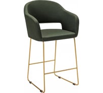 Полубарное кресло R-Home Oscar тёмно-зеленый/Линк золото 410118126h_Dark_Green_золото_ПБ
