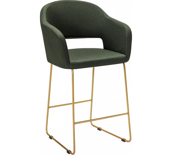Полубарное кресло R-Home Oscar тёмно-зеленый/Линк золото 410118126h_Dark_Green_золото_ПБ