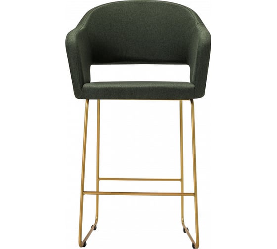 Полубарное кресло R-Home Oscar тёмно-зеленый/Линк золото 410118126h_Dark_Green_золото_ПБ