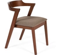 Стул Tetchair Versa (Верса) мягкое сидение, каркас бук, сиденье ткань, 54,5x56x74 см, коричневый, 1 шт. в упаковке 19587
