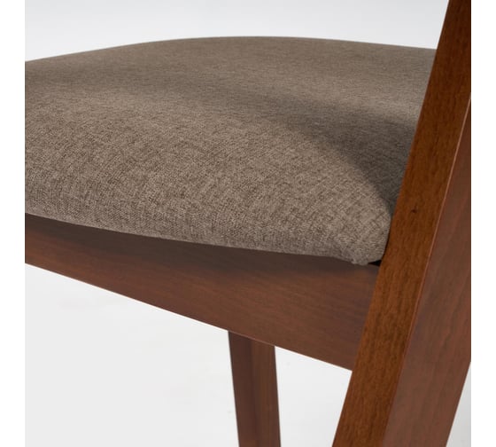 Стул Tetchair Versa (Верса) мягкое сидение, каркас бук, сиденье ткань, 54,5x56x74 см, коричневый, 1 шт. в упаковке 19587