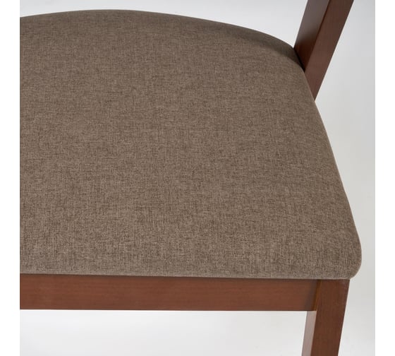 Стул Tetchair Versa (Верса) мягкое сидение, каркас бук, сиденье ткань, 54,5x56x74 см, коричневый, 1 шт. в упаковке 19587