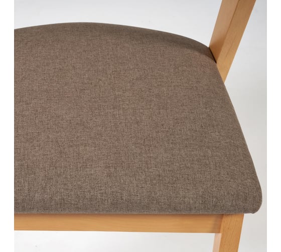 Стул Tetchair Versa (Верса) мягкое сидение, каркас бук, сиденье ткань, 54,5x56x74 см, натуральный/коричневый, 1 шт. в упаковке 19588