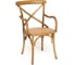 Стул с подлокотниками Tetchair Cross (mod.cb2008) дерево вяз, 91x55x52 см, груша (№3) 10982 1