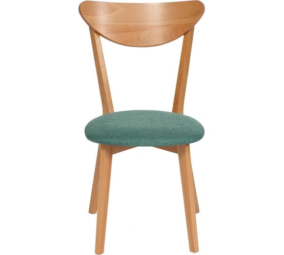 Стул Tetchair maxi (макси) мягкое сиденье, цвет сиденья морская волна, каркас бук, сиденье ткань, 86x48.5x54.5, натуральный (бук), 1 шт. в упаковке 19590