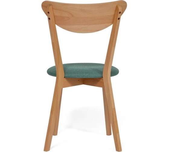 Стул Tetchair maxi (макси) мягкое сиденье, цвет сиденья морская волна, каркас бук, сиденье ткань, 86x48.5x54.5, натуральный (бук), 1 шт. в упаковке 19590