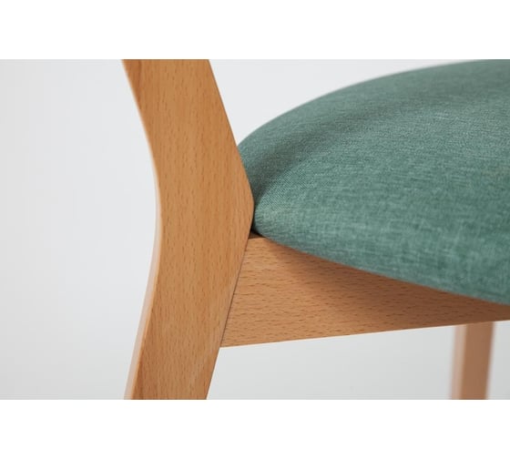 Стул Tetchair maxi (макси) мягкое сиденье, цвет сиденья морская волна, каркас бук, сиденье ткань, 86x48.5x54.5, натуральный (бук), 1 шт. в упаковке 19590