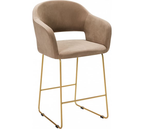 Полубарный стул R-Home Oscar Diag beige/Линк золото 410118156h_Diagbeige_золото_ПБ 1