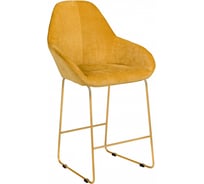 Полубарный стул R-Home Kent Жёлтый/Линк Золото 4101198h_ЖёлтЗолот_ПБ