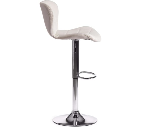 Барный стул Tetchair Avionic (mod. ky712a) металл/экокожа, 45x53x86-107 см, белый/хром 19763
