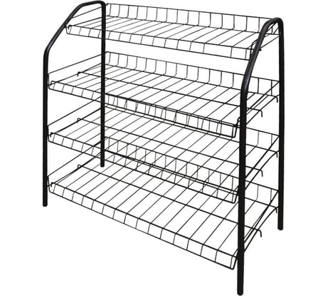 Этажерка для обуви Nika 1 4 полки ЭТ1/Ч ЭТ1/Ч черный