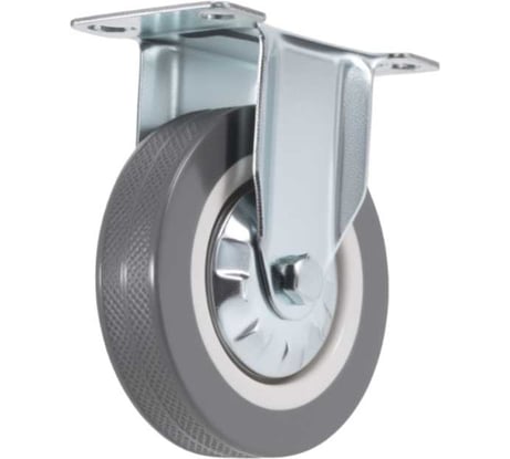 Колесо Brante неповоротное 100 мм. серая резина 33100F 104403