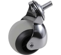 Колесо Brante поворотное 50 мм. на штыре шар серая термопластичная резина 107234