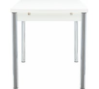 Раздвижной стол Leset Марсель 2Р, металл Хром, Белый 27550