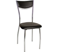 Стул Leset 1308, хром, экокожа черная 14666
