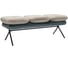 Банкетка Bergenson Bjorn Pea, велюр, бежевая/сине-зеленая BB0000156 1