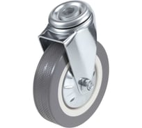 Колесо Brante поворотное 100 мм. под штырь серая резина 33100D 107243