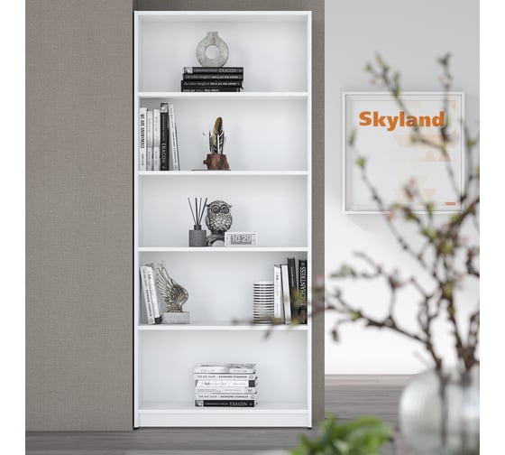 Широкий стеллаж SKYLAND SIMPLE sr-5w белый, 770x359x1815 00-07056624