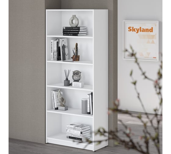 Широкий стеллаж SKYLAND SIMPLE sr-5w белый, 770x359x1815 00-07056624