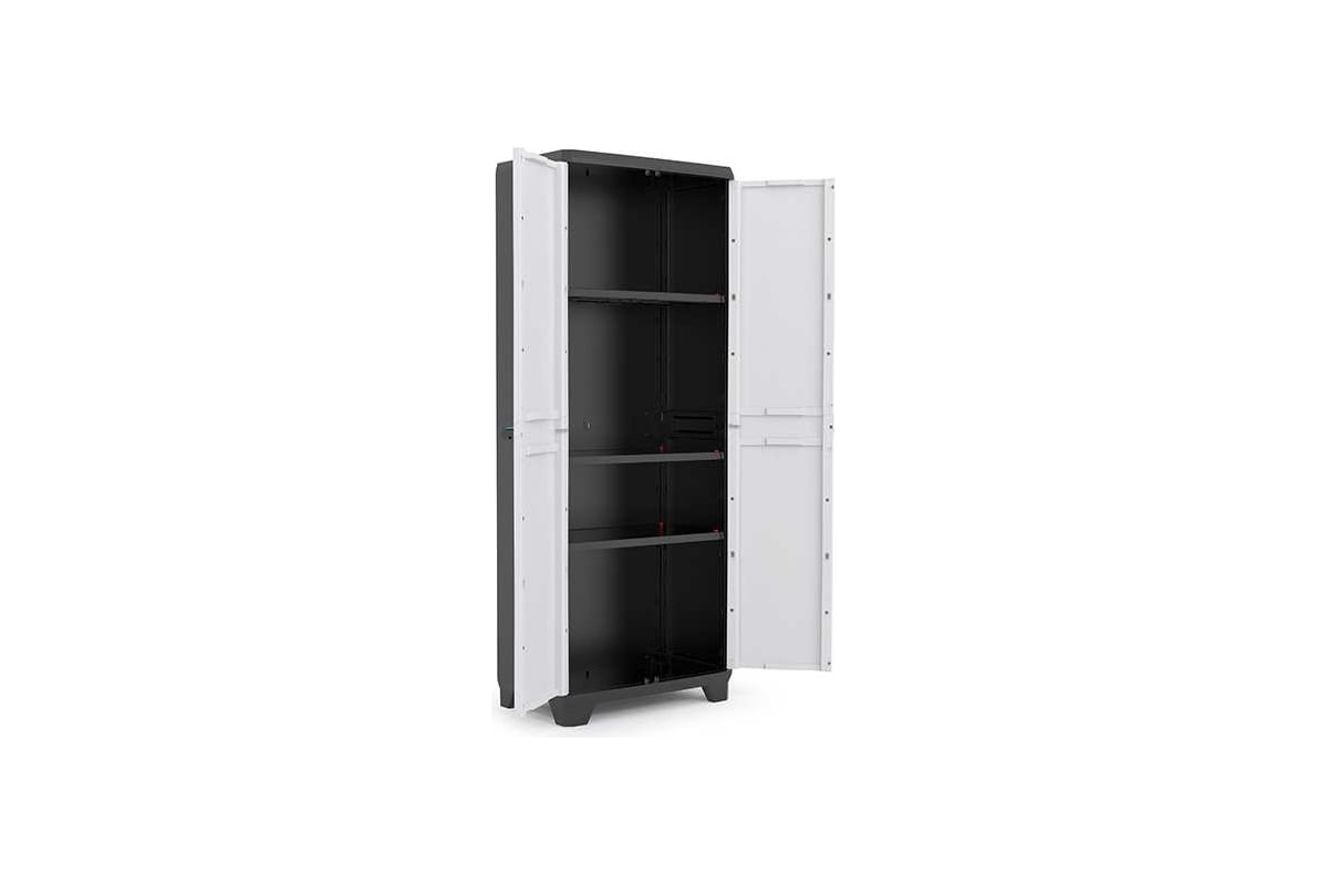 Шкаф Keter Linear Tall Cabinet 240864 - выгодная цена, отзывы,  характеристики, фото - купить в Москве и РФ