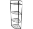 Универсальный стеллаж Palladium BUTLER 008.08 4-х секционный, угловой, разборный, 120х35х35 см, черный 115891 2