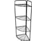 Универсальный стеллаж Palladium BUTLER 008.08 4-х секционный, угловой, разборный, 120х35х35 см, черный 115891 1