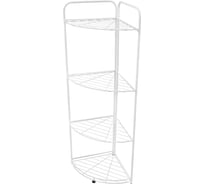 Универсальный стеллаж Palladium BUTLER 008.07 4-х секционный, угловой, разборный, 120х35х35 см, белый 115890
