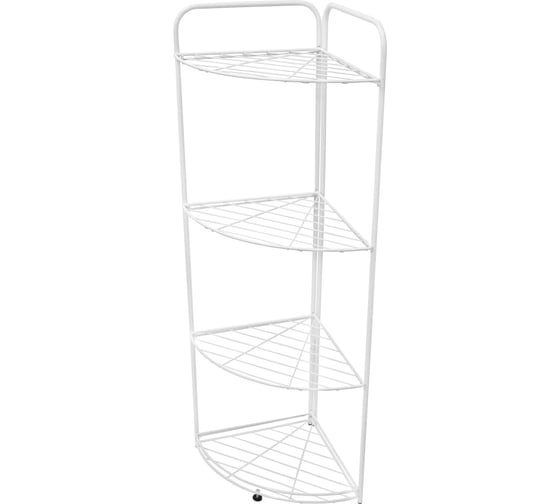 Универсальный стеллаж Palladium BUTLER 008.07 4-х секционный, угловой, разборный, 120х35х35 см, белый 115890 1