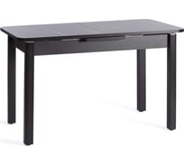 Стол Tetchair Aligery лдсп/hpl/опора-массив березы, 130x75+30x75 см, мрамор черный/черный 20607